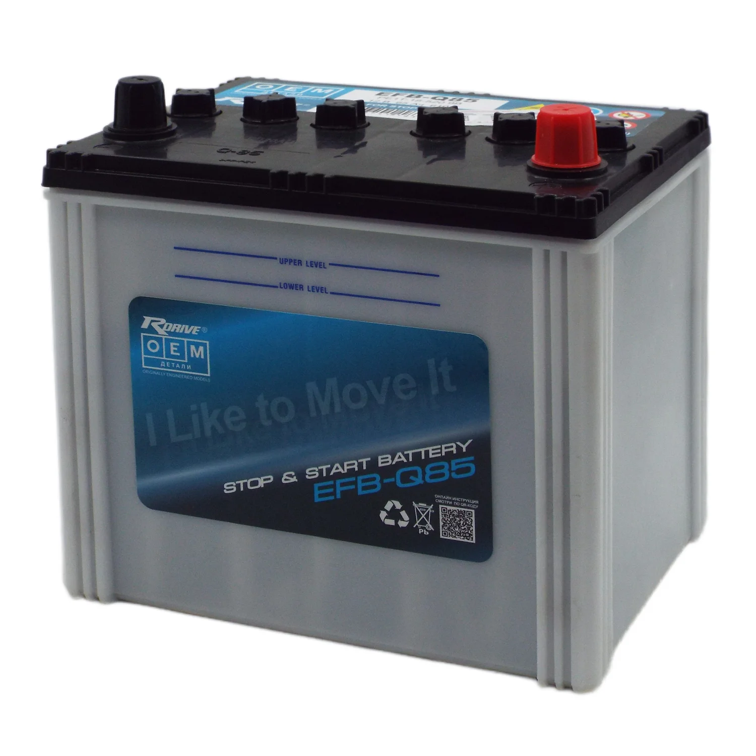 Аккумулятор RDrive OEM EFB-Q85 Asia 65 Ач о.п. (PE1T-18-520 9B) Фото 1
