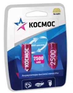 Аккумулятор Космос AA R06 2500 mAh BL*2 Фото 1