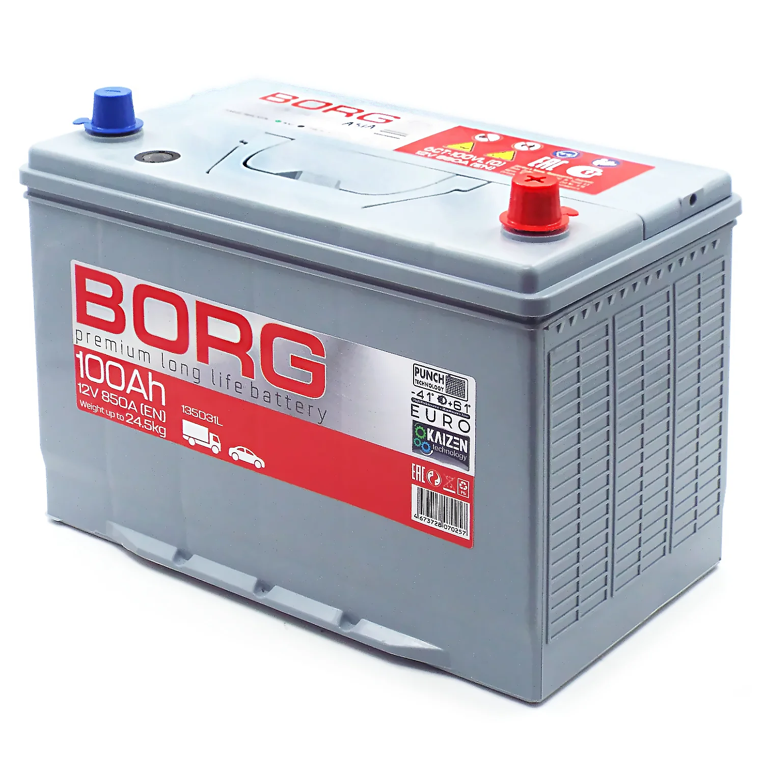 Аккумулятор BORG Premium Asia 135D31L 100 Ач о.п. Фото 1