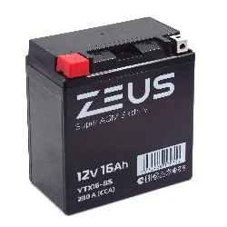 Аккумулятор ZEUS SUPER AGM 16 Ач п.п. (YTX16-BS) Фото 1