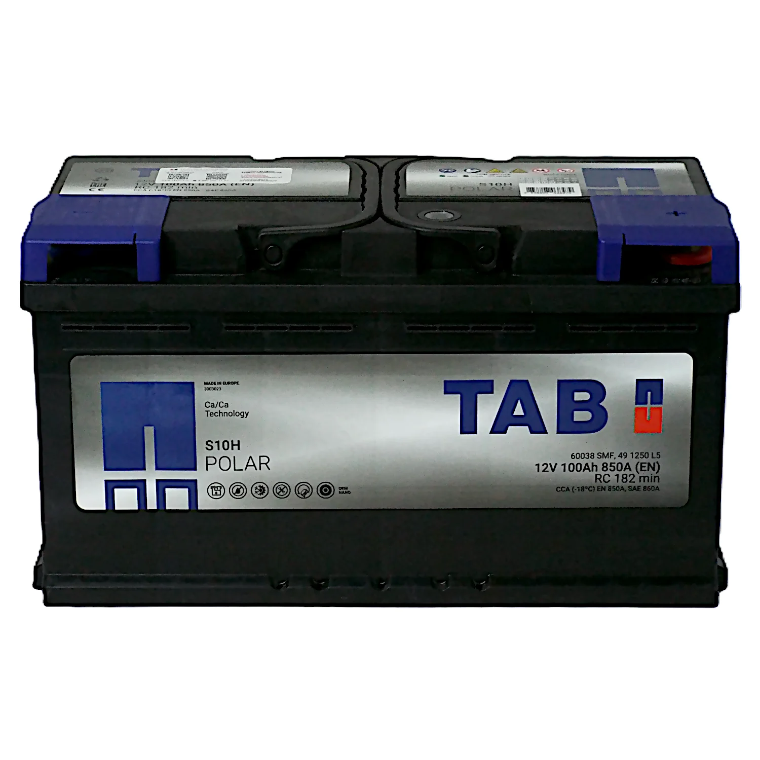 Аккумулятор TAB Роlar SMF S10H 100 Ач о.п. Фото 1