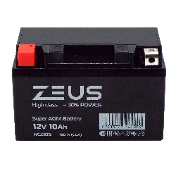 Аккумулятор ZEUS HIGH CLASS AGM 10 Ач п.п. (HCZ10S) Фото 1