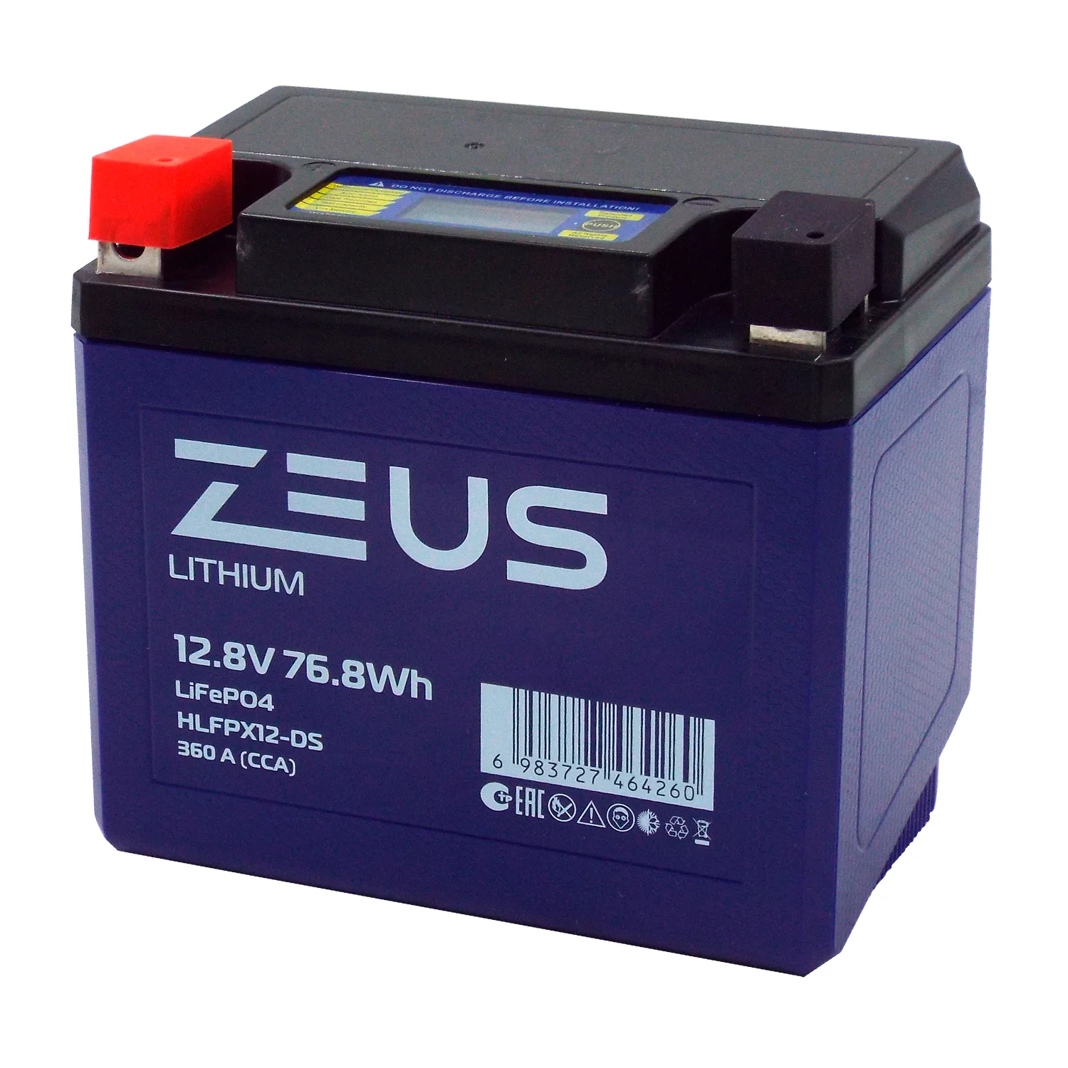 Аккумулятор ZEUS LITHIUM 76.8Wh п.п. (HLFPX12-DS) Фото 1