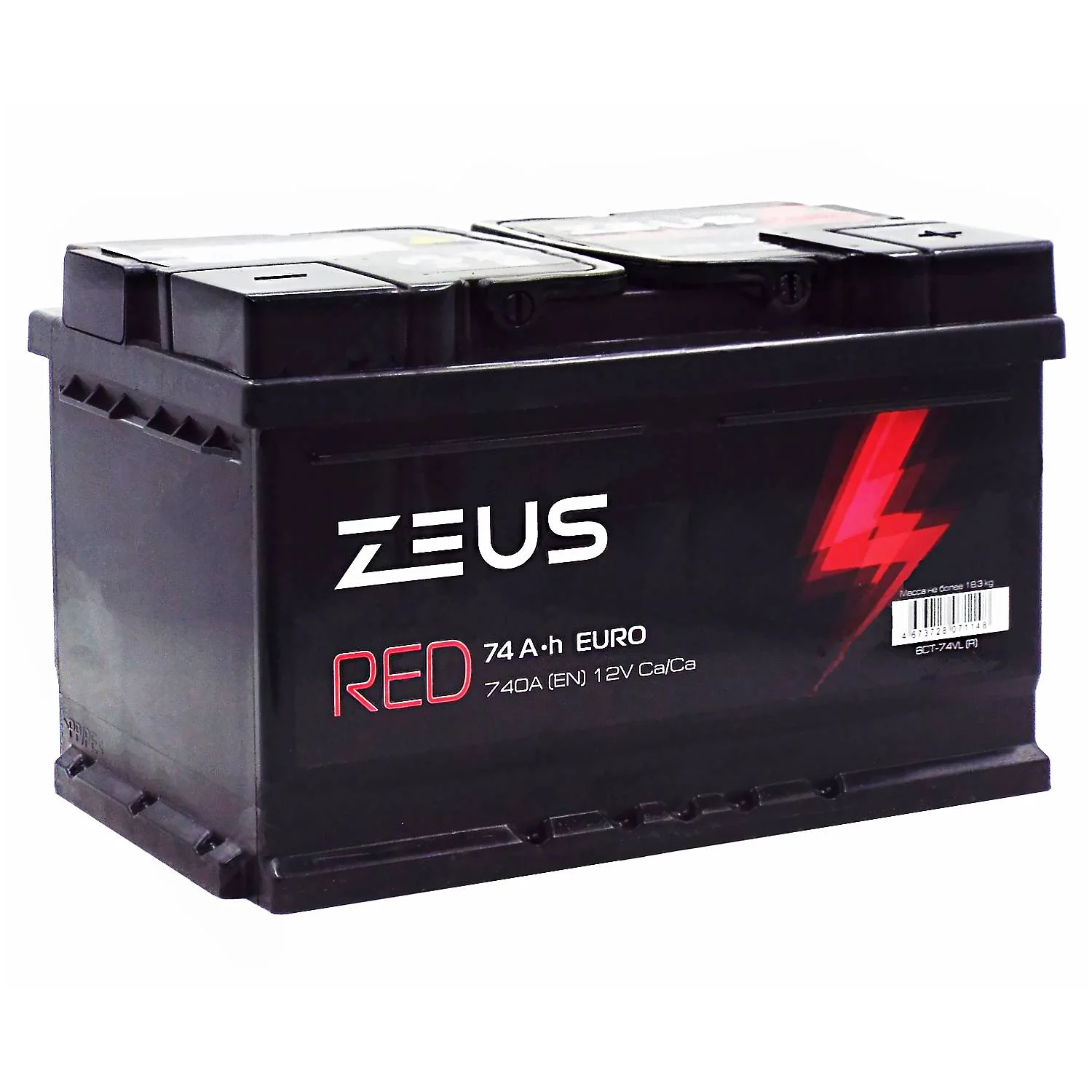 Аккумулятор ZEUS RED LB 74 Ач о.п.