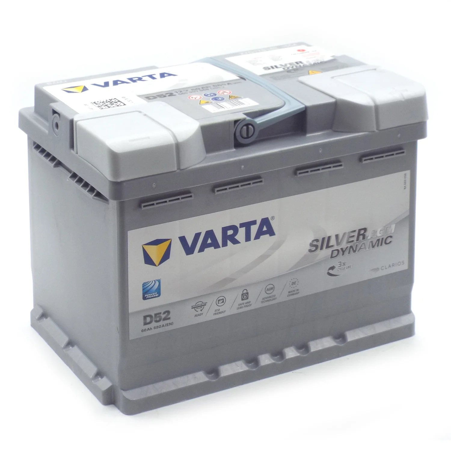 Аккумулятор VARTA Silver Dynamic AGM D52 60 Ач о.п. Фото 1