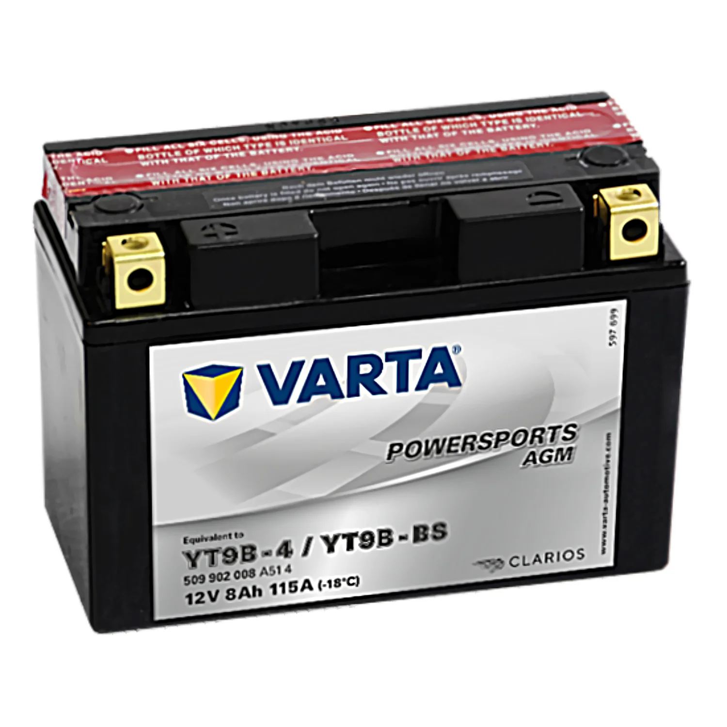 Аккумулятор VARTA 8 Ач п.п. (YT9B-BS) 509 902 008 РАСПРОДАЖА