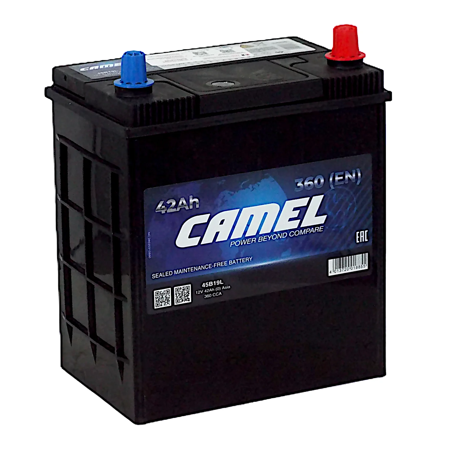 Аккумулятор CAMEL Asia 45B19L 42 Ач о.п.