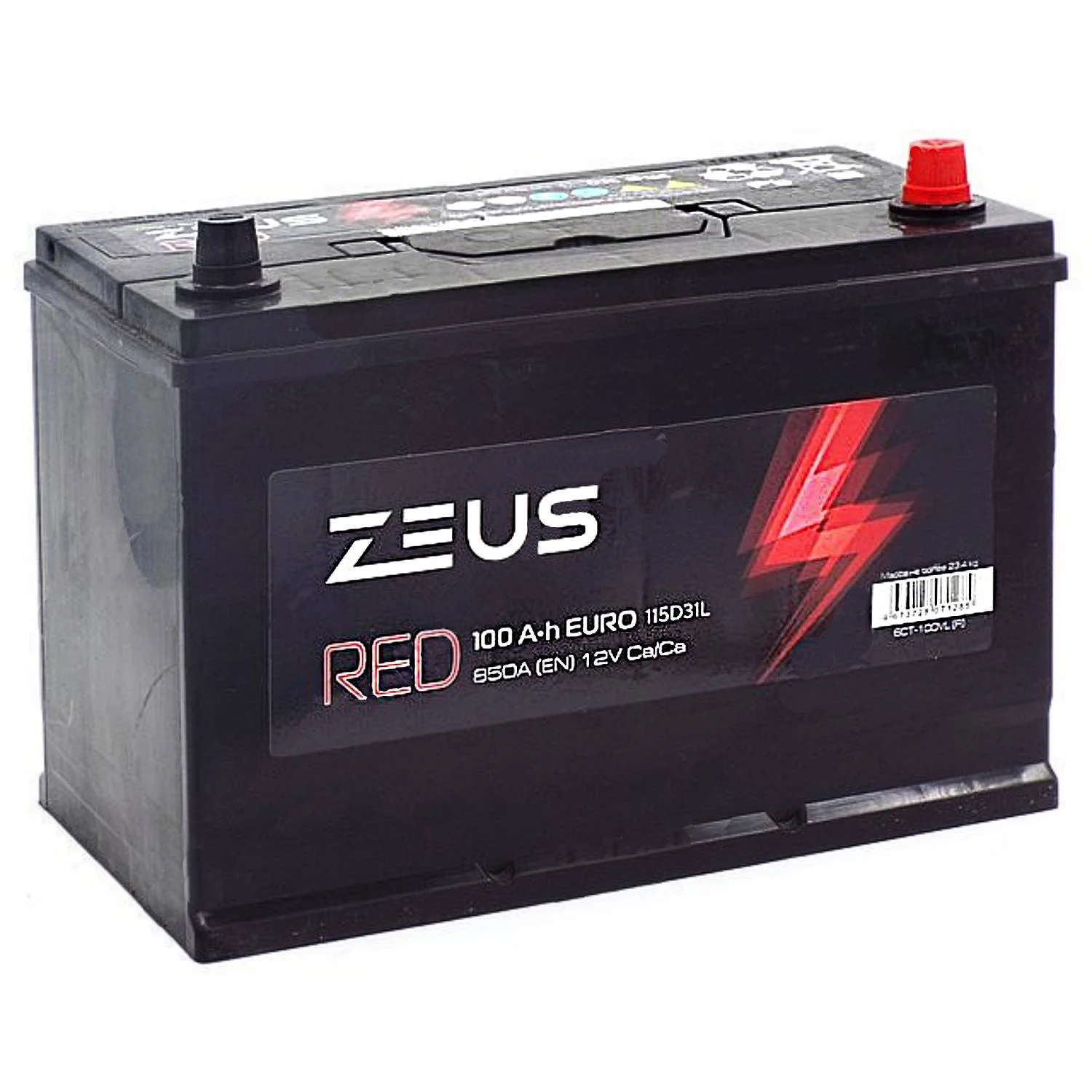 Аккумулятор ZEUS RED Asia 115D31L 100 Ач о.п.