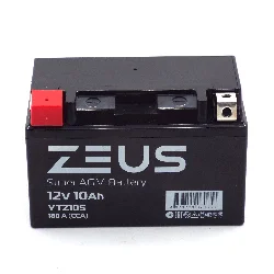 Аккумулятор ZEUS SUPER AGM 10 Ач п.п. (YTZ10S) Фото 1