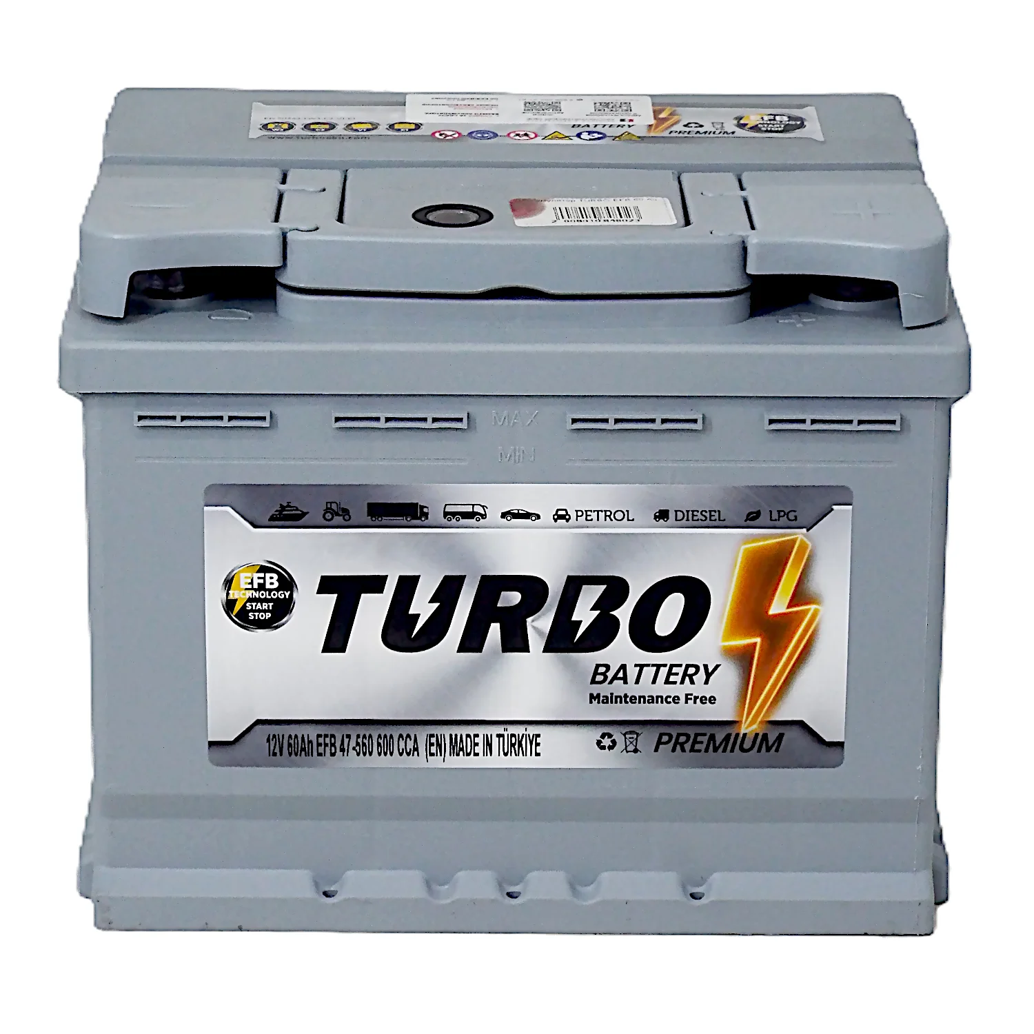 Аккумулятор TURBO EFB 60 Ач о.п. Фото 1