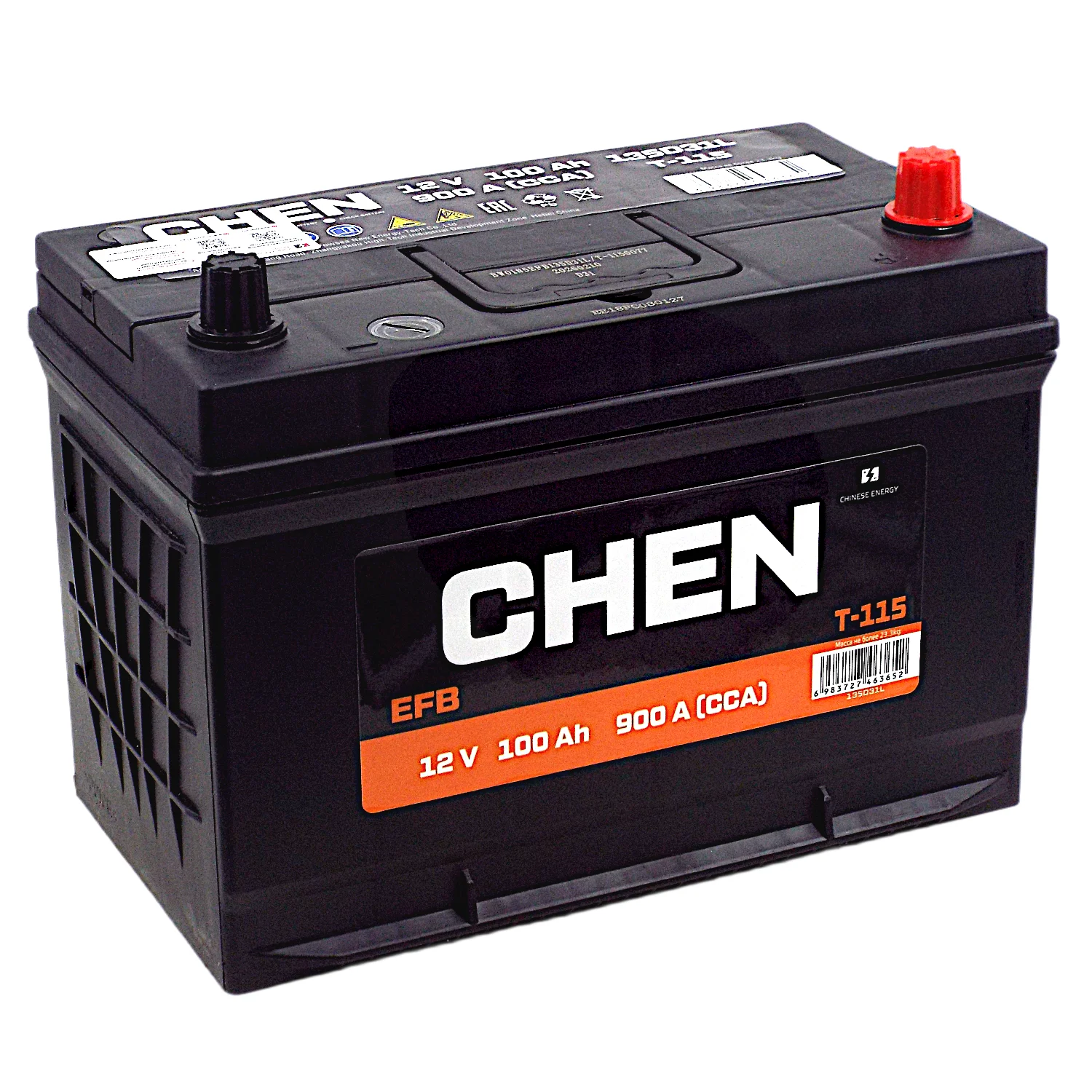 Аккумулятор CHEN EFB T-115 135D31L Asia 100 Ач о.п. (900A)