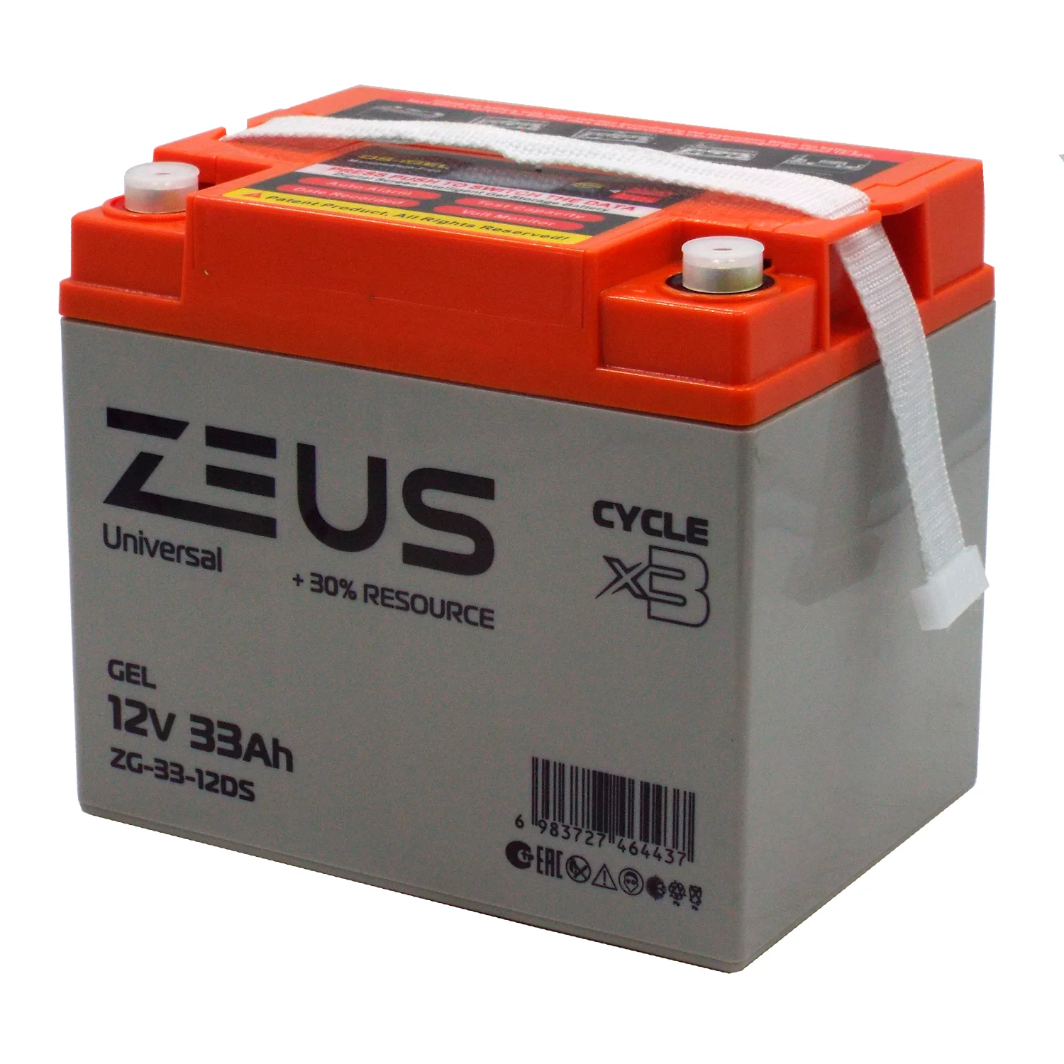 Аккумулятор ZEUS ZG-33-12DS GEL (12V33Ah) универсальный Фото 1