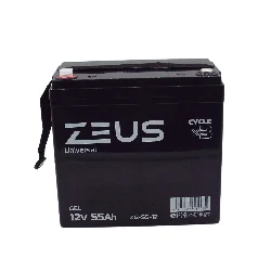 Аккумулятор ZEUS ZG-55-12 GEL (12V55Ah) универсальный Фото 1